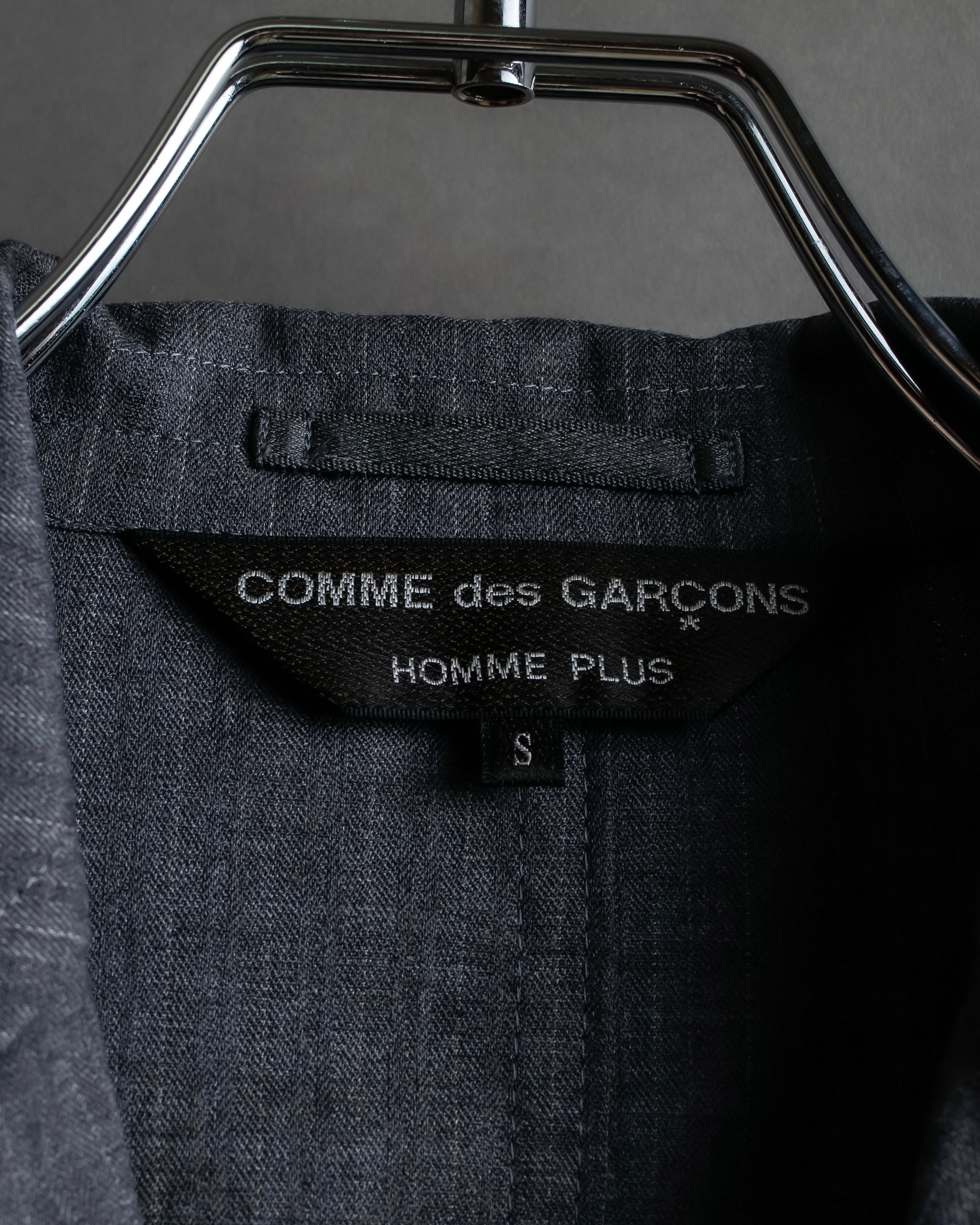 "COMME des GARCONS HOMME PLUS" 14SS modified lapel design striped jacket