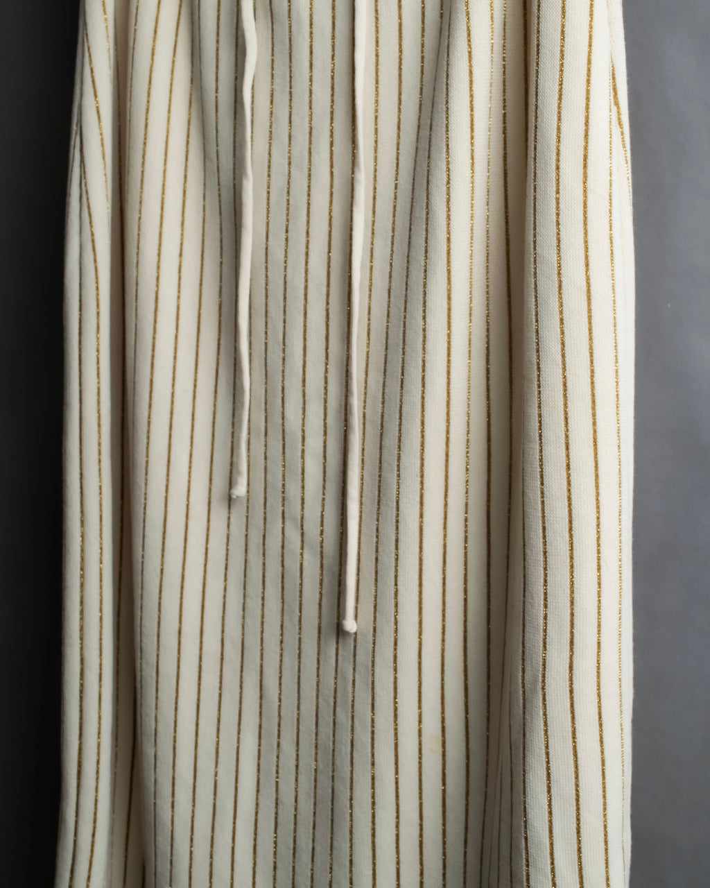 "GUCCI" Gold stripe knit maxi skirt