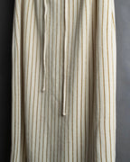 "GUCCI" Gold stripe knit maxi skirt