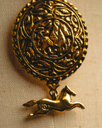 -SPECIAL- “CHANEL” 90’s-00’s Horse motif medallion chain necklace