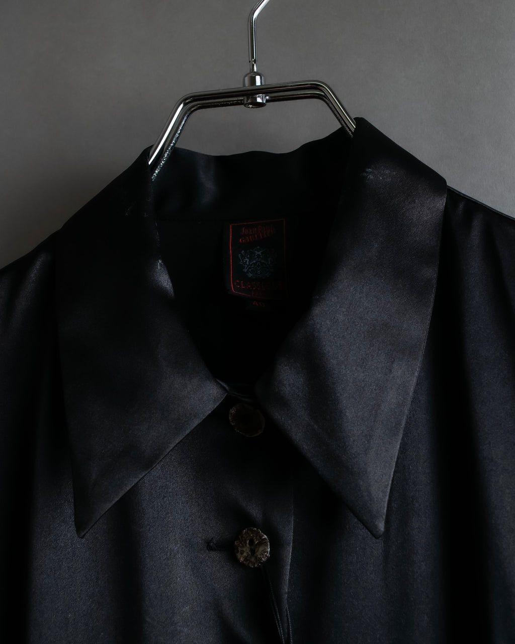"JEAN PAUL GAULTIER" Beautiful glossy shirt dress