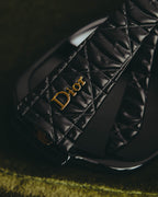 "Christian Dior" 10's Oversized quilted temple sunglasses