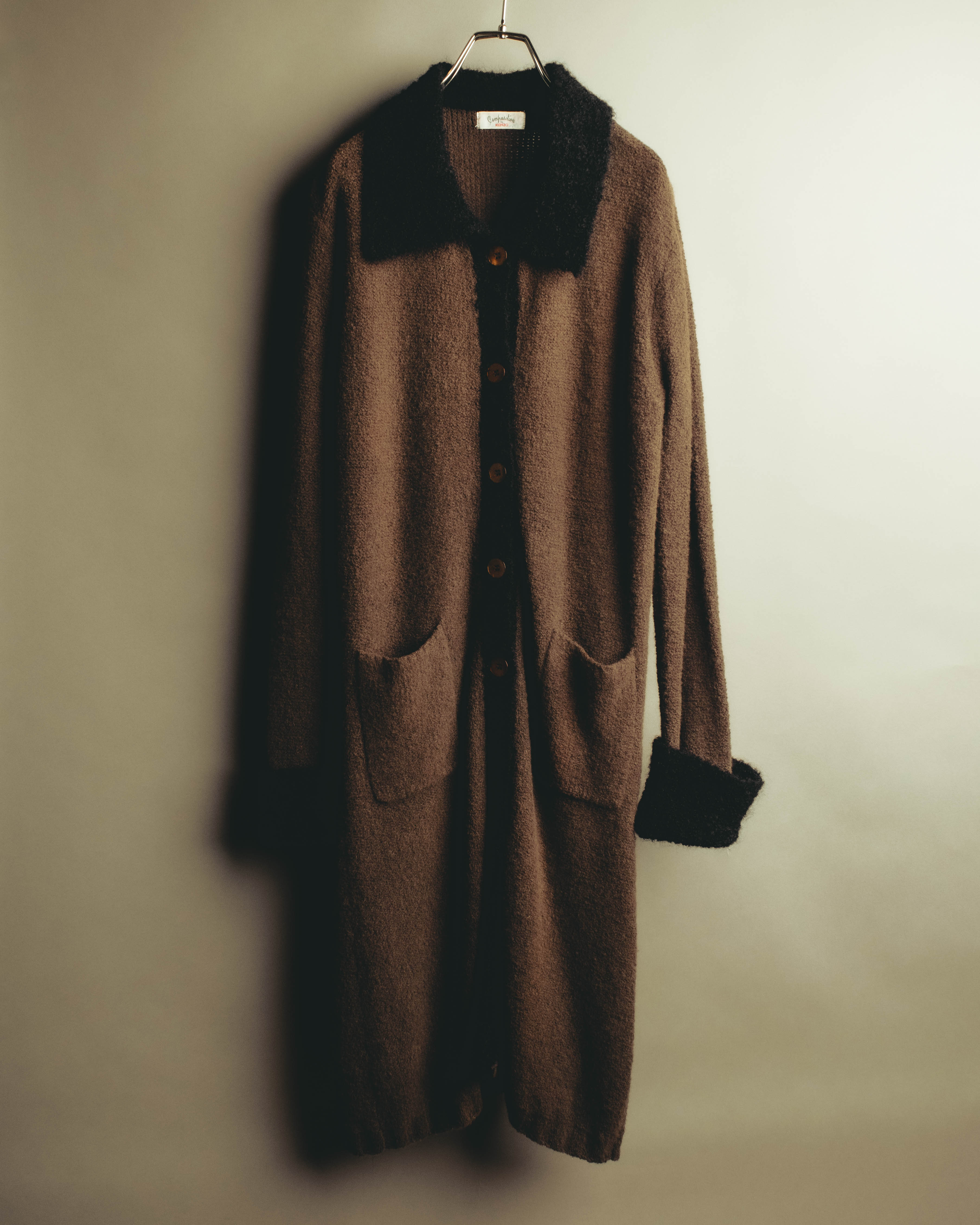 "Composition by KENZO" 90's-00's Mohair blend long knit coat