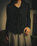-SPECIAL- "CHANEL" 04AW Sheer bow-tie knit top