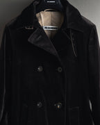 -SPECIAL- "JIL SANDER"
90’s-00’s Architectural cotton velvet belted coat