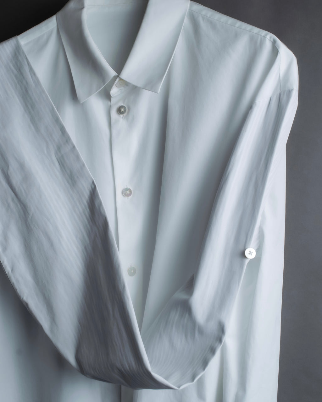 "MAISON MARGIELA" 17AW super long sleeve gimmick cotton shirt