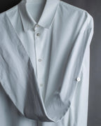 "MAISON MARGIELA" 17AW super long sleeve gimmick cotton shirt