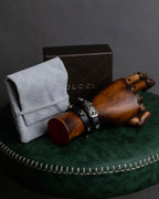 "GUCCI" Anger forest collection leather double wrap bracelet