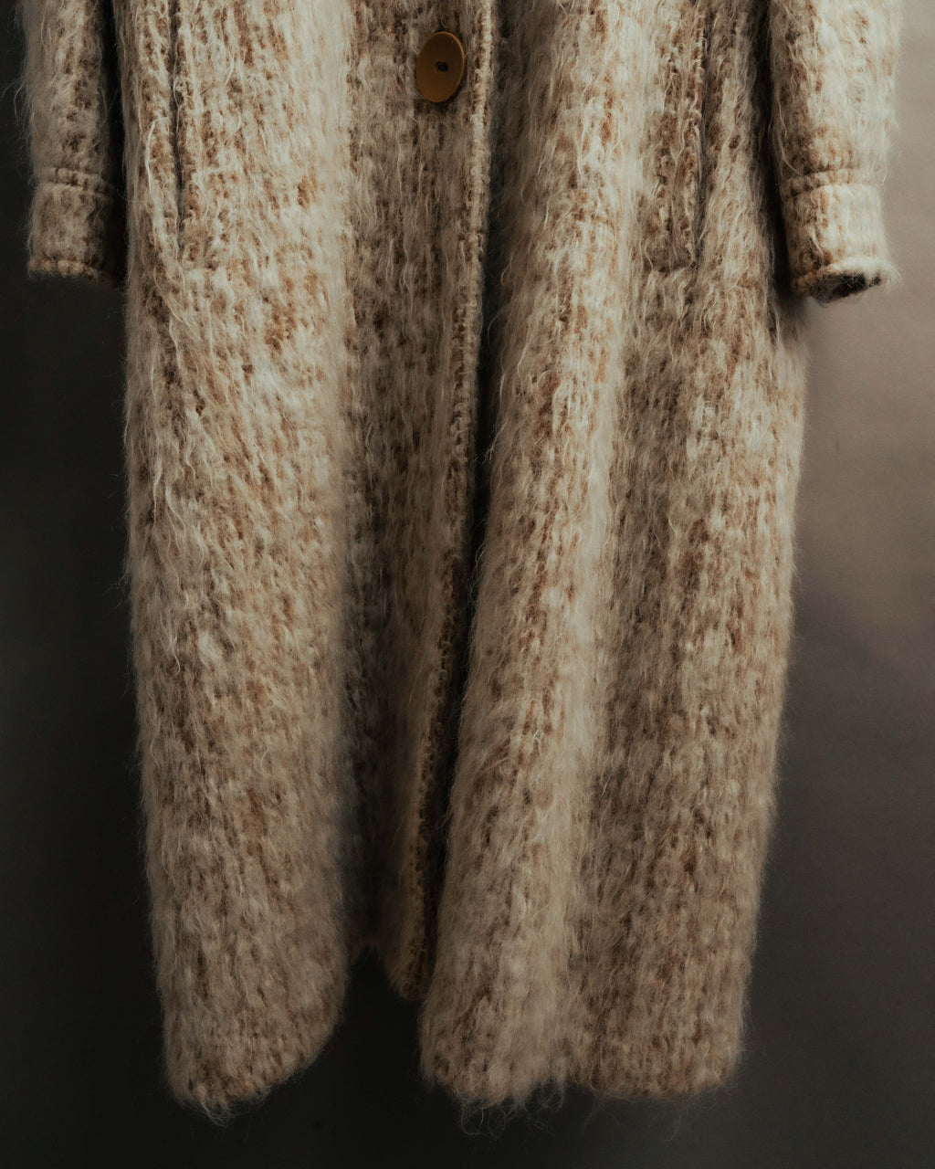“Vintage” 80’s Shaggy textured long knit coat