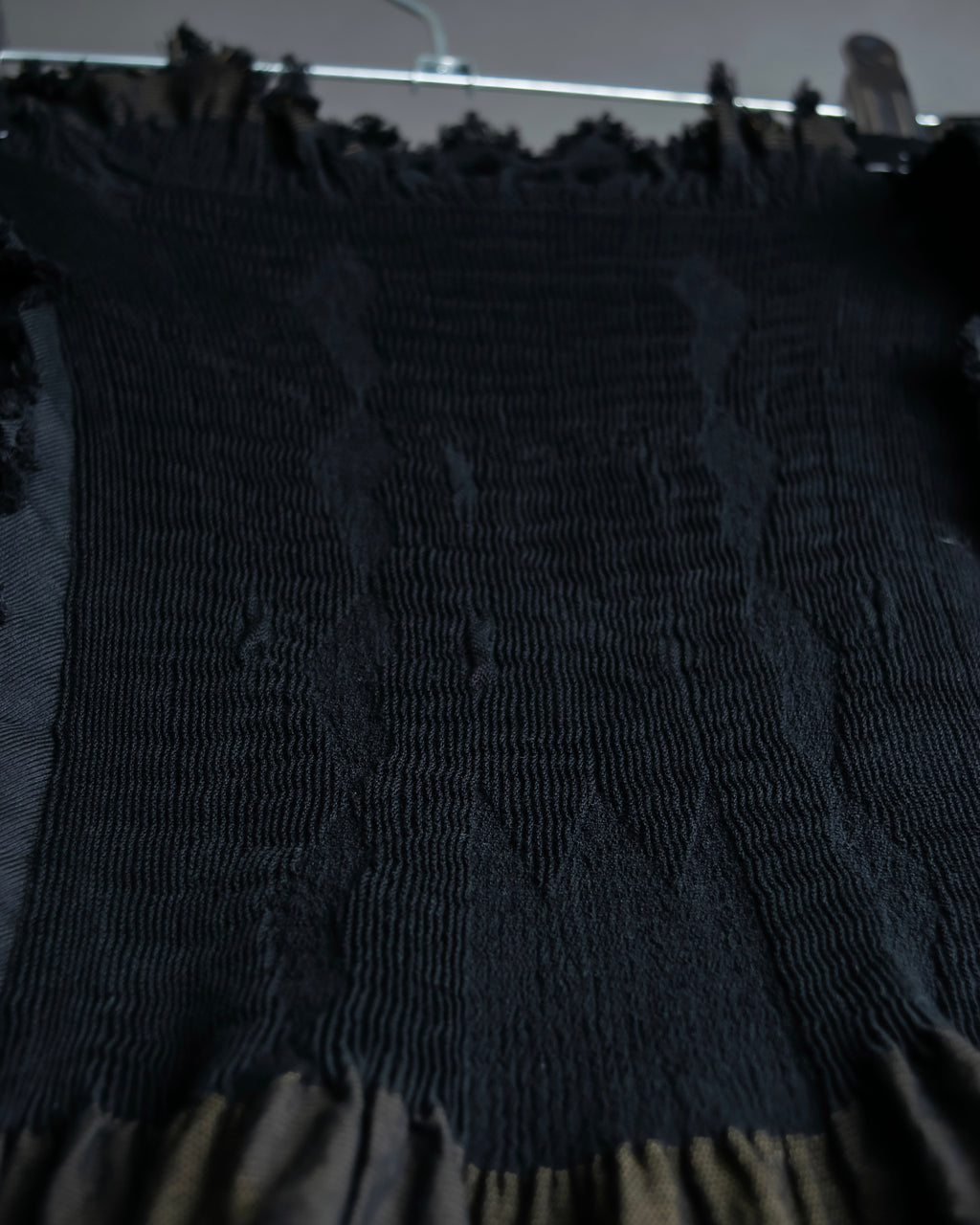 "A-POC" Wrap design high slit skirt