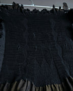 "A-POC" Wrap design high slit skirt