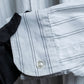 "Christian Dior" Double stripe pattern oversized shirt