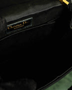 "Christian Dior Boutique Paris" Large flower motif design rope shoulder bag