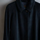 "BURBERRYS" Fly front cashmere blend soutien collar long coat