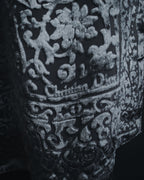 "Christian Dior" 80’s-90’s Burnout velvet arabesque logo stole