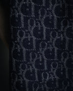 "Christian Dior" 70’s-80’s oblique jacquard merino wool stole