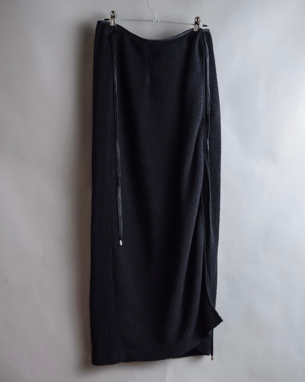 "GIANFRANCO FERRE" Structured wool satin ruffle inner detail set up