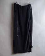 "GIANFRANCO FERRE" Structured wool satin ruffle inner detail set up