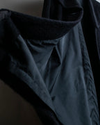 "YVES SAINT LAURENT" Large shawl collar black long coat