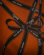“HERMÈS” 2000-2010 Bolduc silk twill scarf