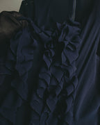 "COMME des GARÇONS" 90's Sculptural ruffle maxi dress