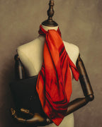 –SPECIAL– “GUCCI” 80’s-90’s Abstract marble print silk scarf