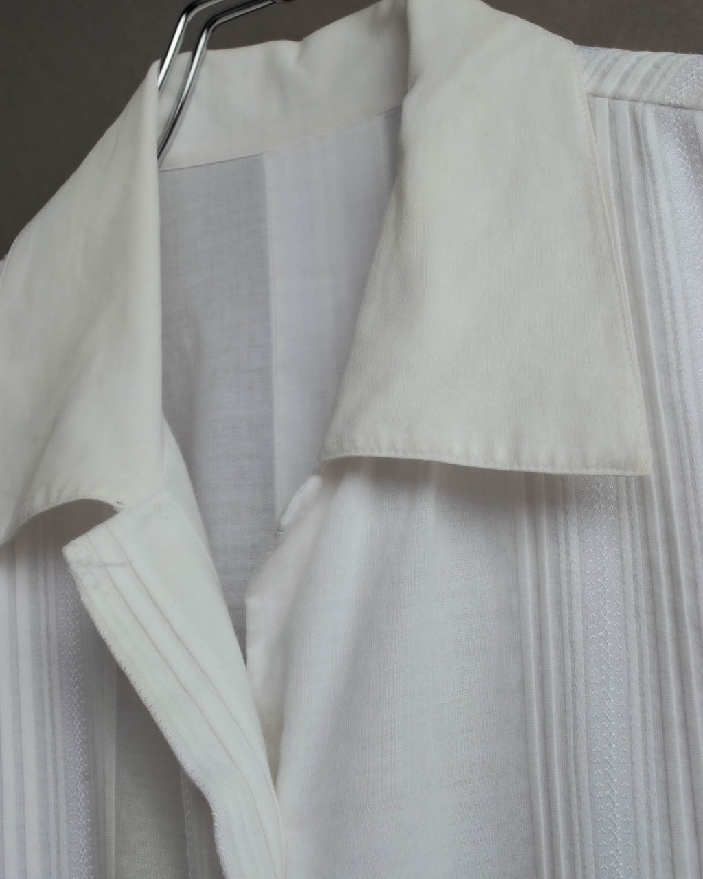 -SPECIAL- “Christian Dior” 90’s-00’s pleated bib dress shirt