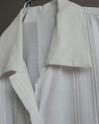 -SPECIAL- “Christian Dior” 90’s-00’s pleated bib dress shirt