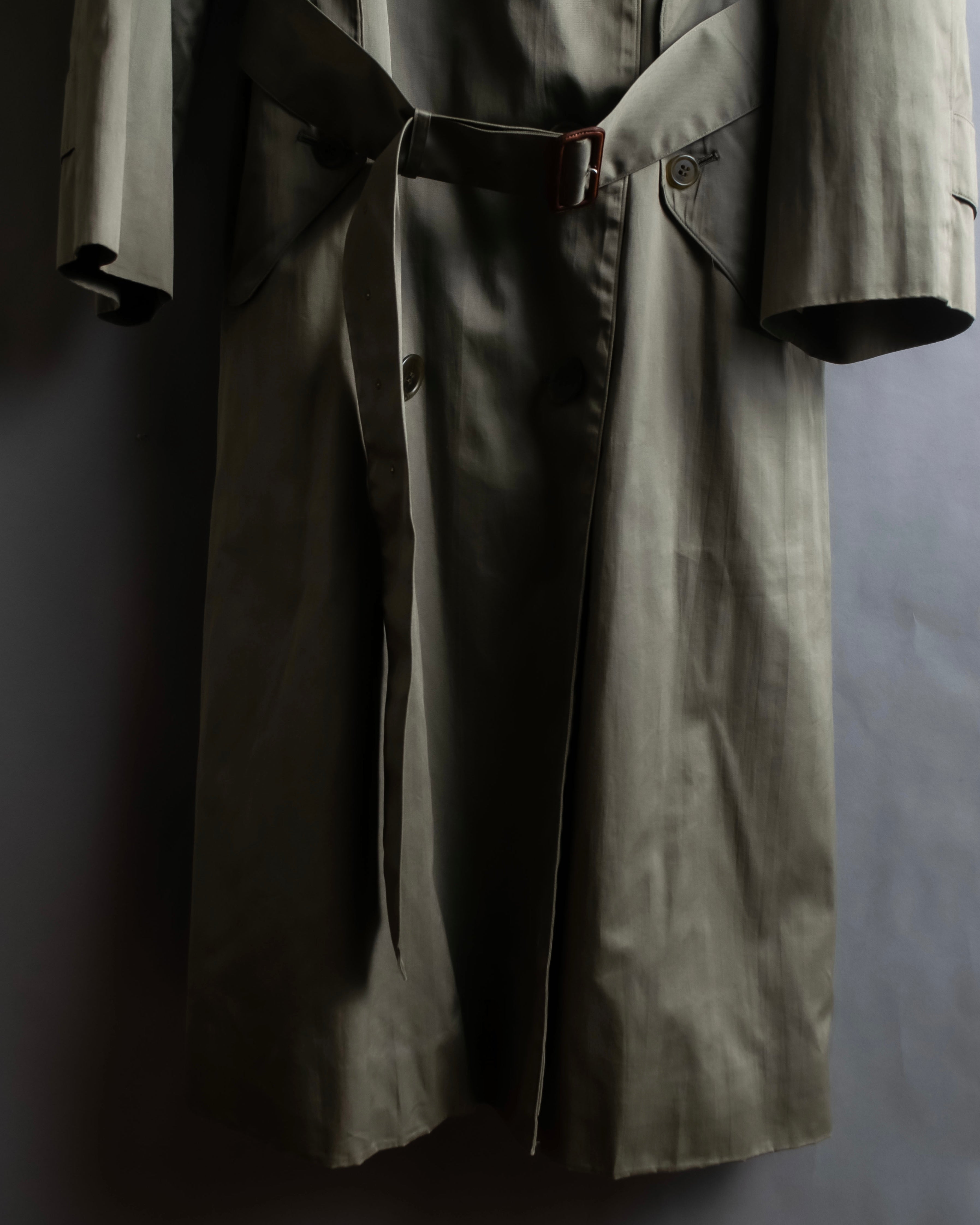 "Burberrys" Dark khaki belted trench coat