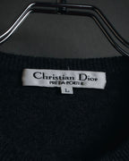 Cardigan de punto con botones de joya de los años 90 de Christian Dior