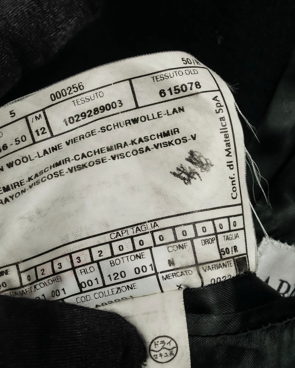 "ARMANI COLLEZIONI" Classic detail cashmere blend long chester coat