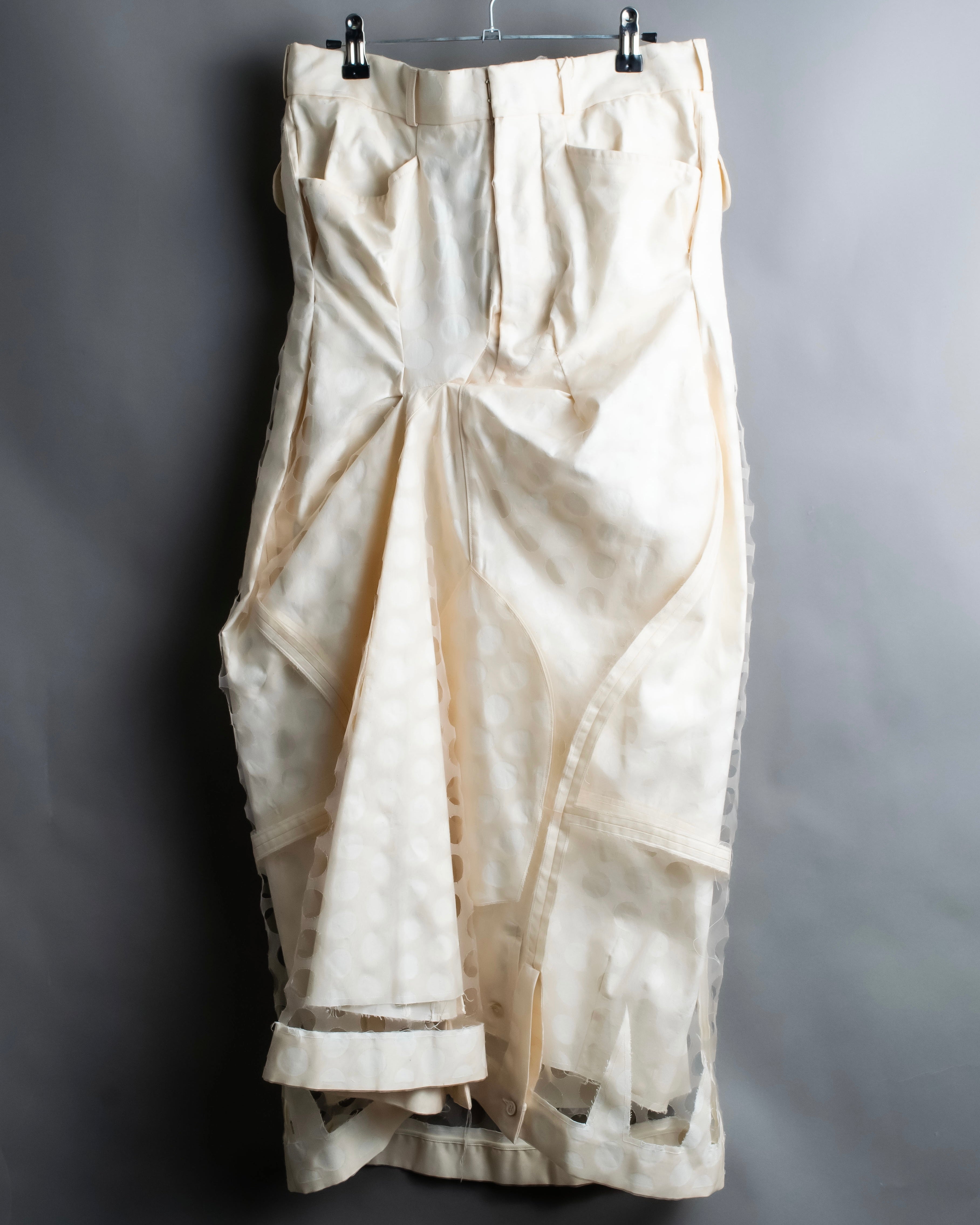 "MAISON MARGIELA" 20SS Polka dot tulle layered skirt