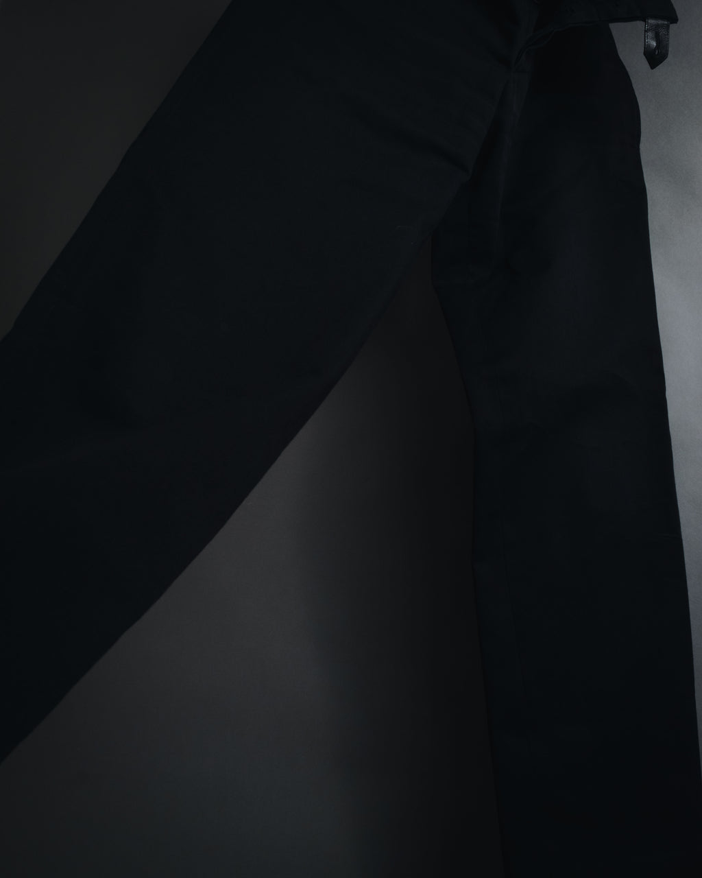 "HERMES" 00’s high density cotton twill lamb leather accents pants