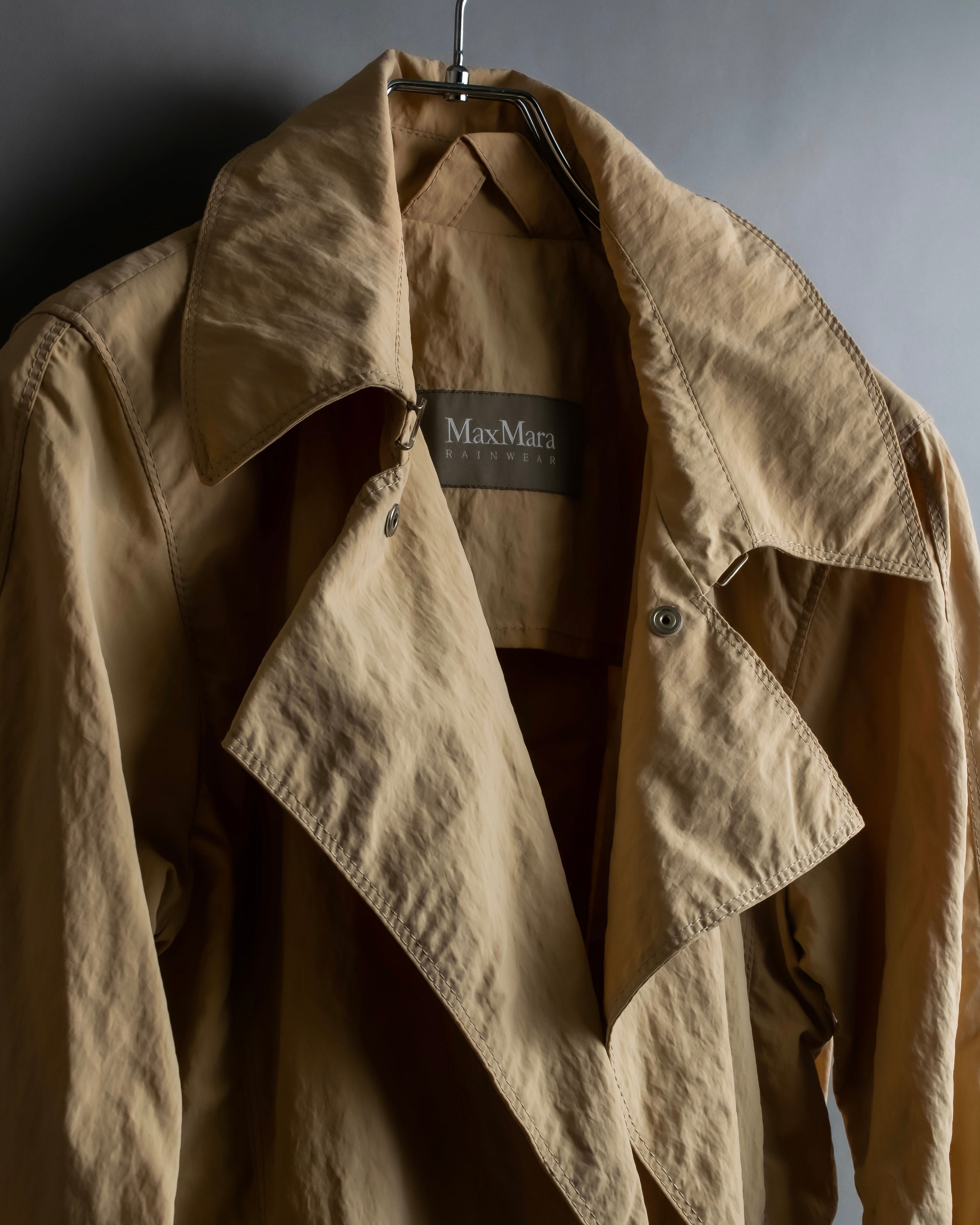 "Max Mara" Hooded mid-length lightweight coat