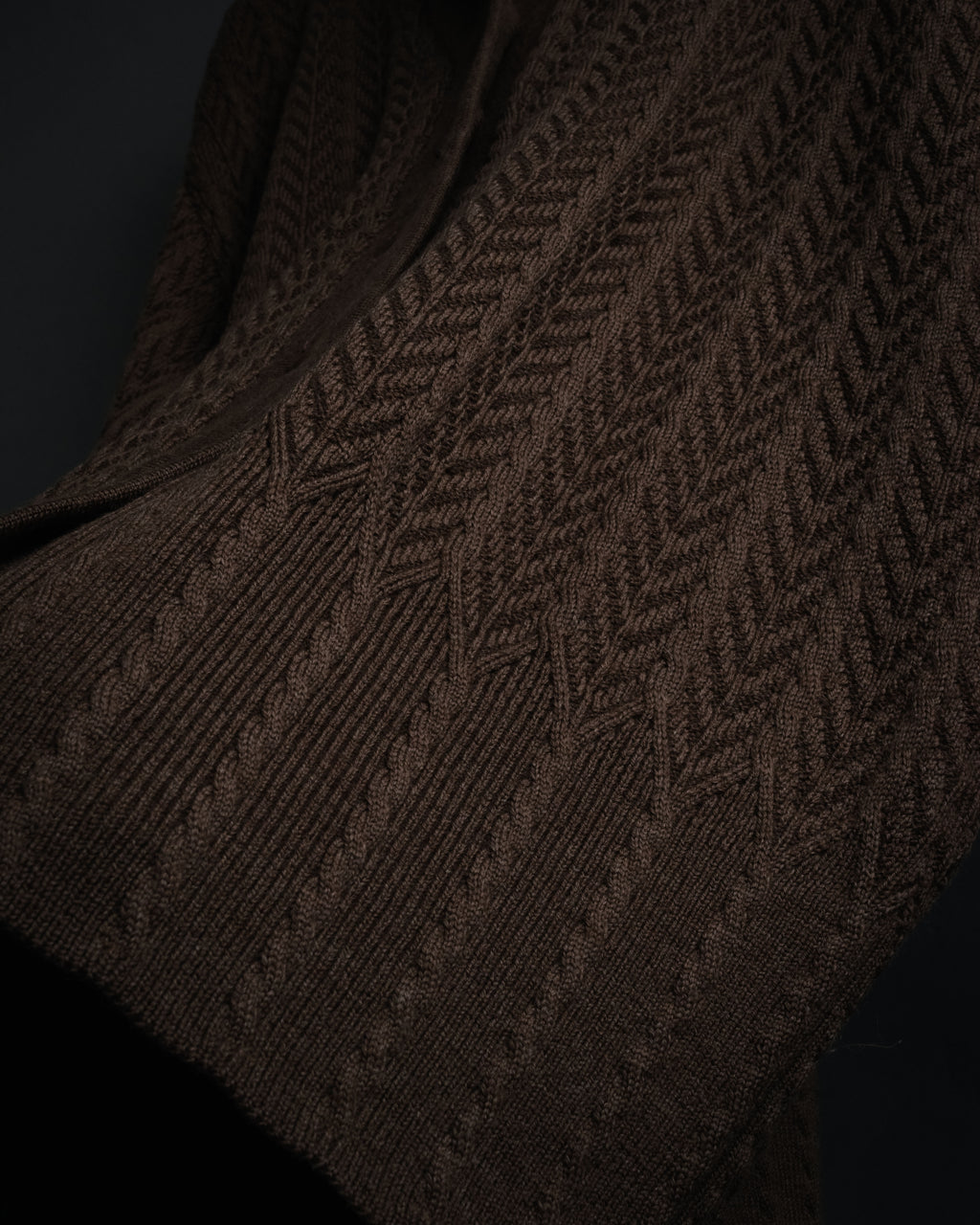 “Christian Dior SPORTS” 90’s Shawl collar cable knit cardigan