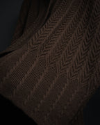 “Christian Dior SPORTS” 90’s Shawl collar cable knit cardigan