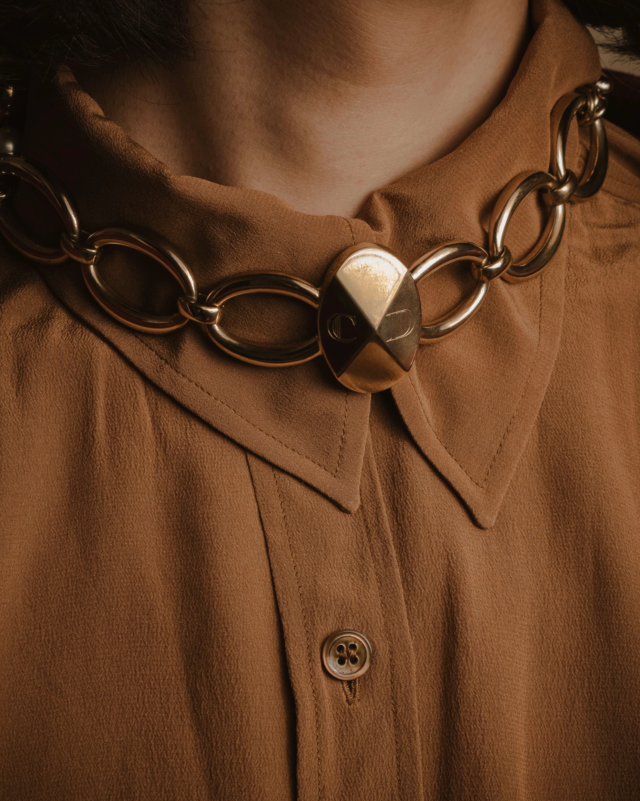 -SPECIAL- "Christian Dior"
John Galliano period Pearl Metal Design Layered Necklace