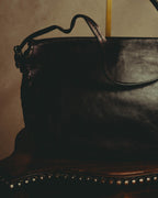 “BOTTEGA VENETA” 10’s Iridescent calfskin intrecciato trim crossbody bag