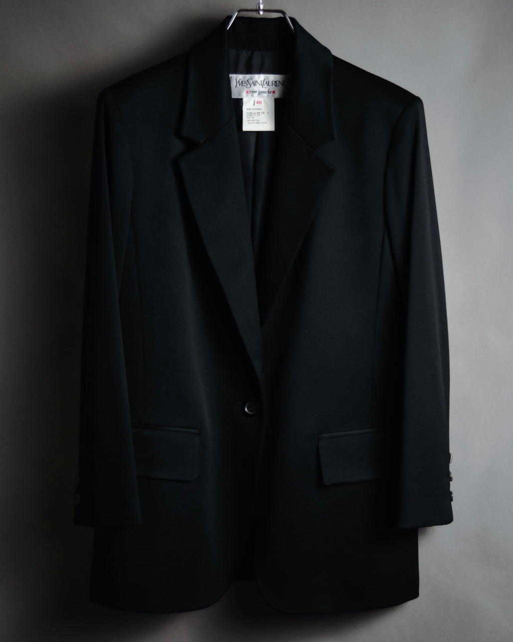 –SPECIAL– "Yves Saint Laurent rive gauche" 90’s Rive gauche le smoking tuxedo jacket