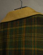 "Christian Dior" 80's-90's Wool plaid blouson and trousers set