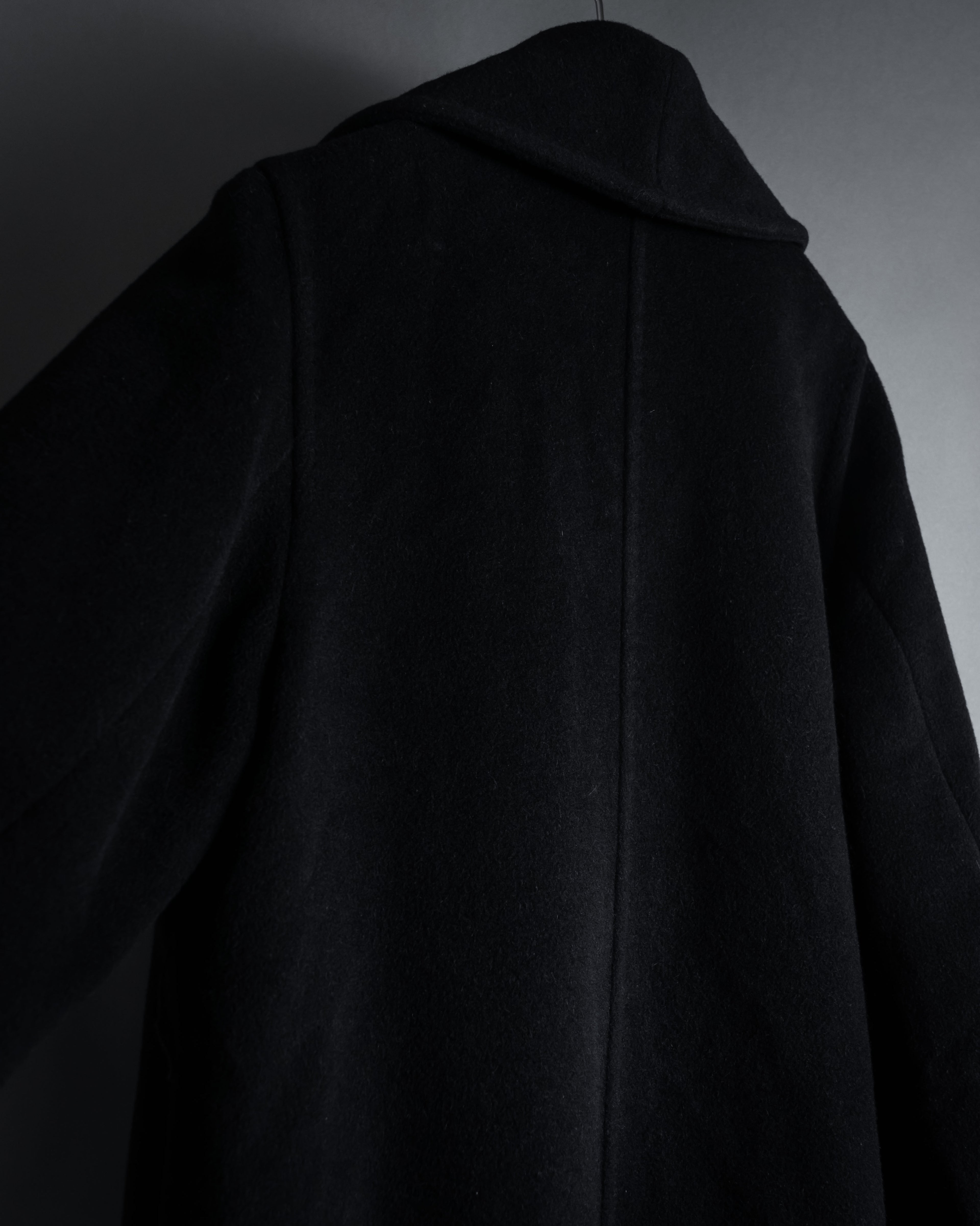 "Max Mara" 90''s-00's Actress collar design long coat