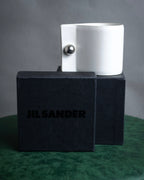 “JIL SANDER” 2020’s Sculptural leather cuff bangle