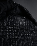 “MAX&Co.” Double-breasted houndstooth tweed coat