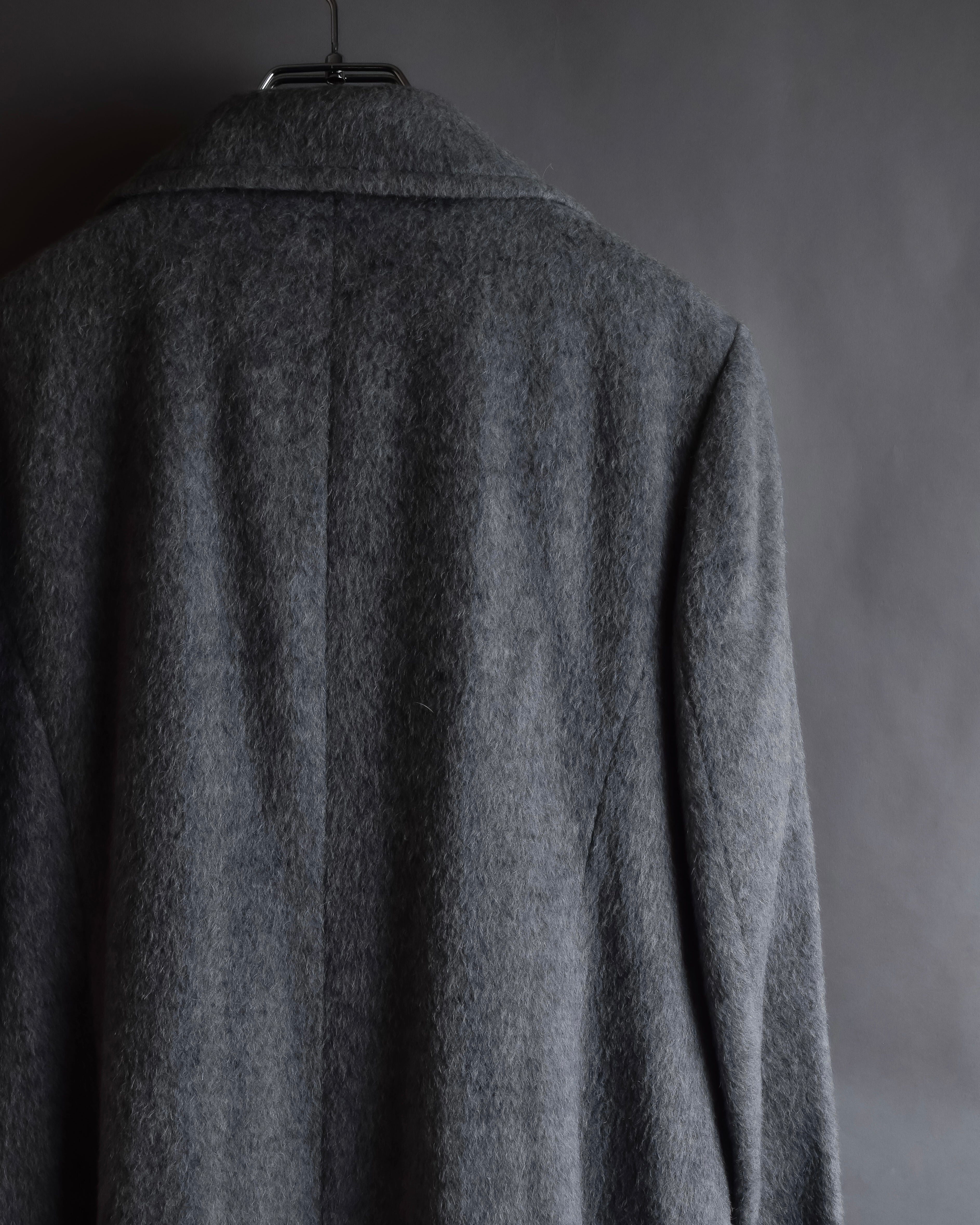 "BALENCIAGA" Alpaca blend maxi length shaped chester coat