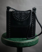 –SPECIAL– “YVES SAINT LAURENT”
2000’s Folk cutwork leather shoulder bag