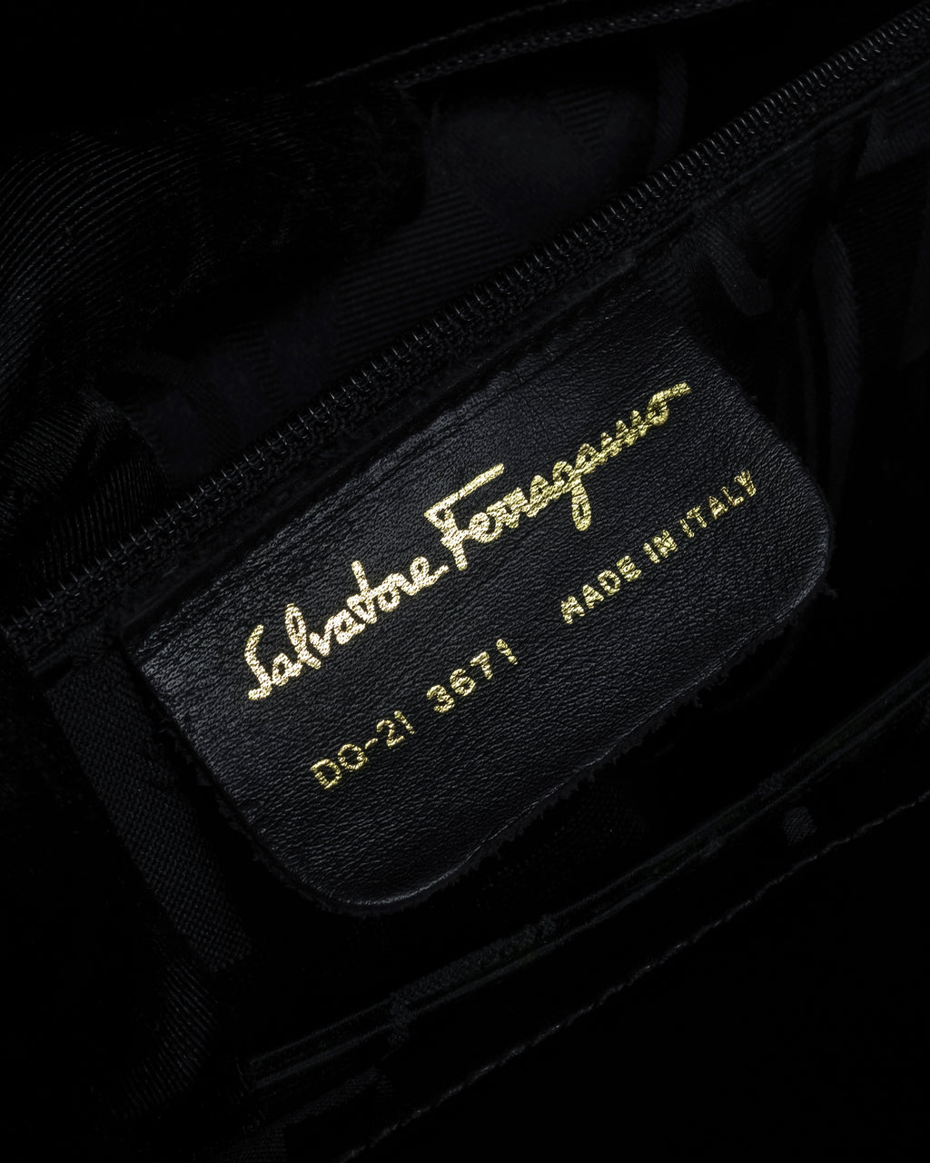 "Salvatore Ferragamo" 90's Animal motif studs design leather bag