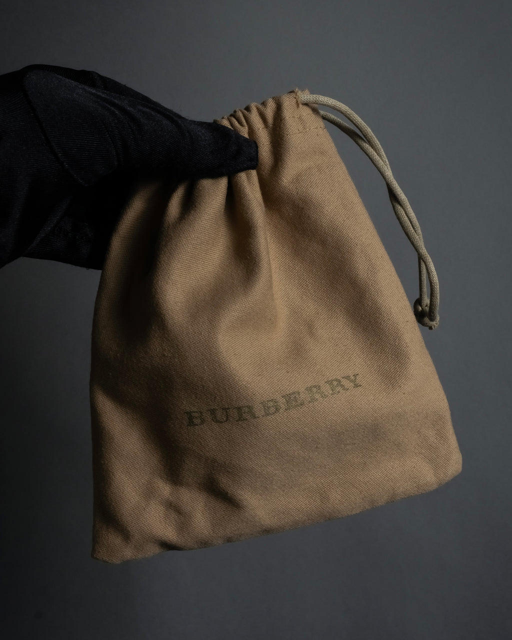 "BURBERRY" Gold circle metal design waist mark leather belt