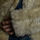 "DIESEL" Double zipper hooded long fur coat