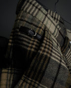 "GUCCI" Brushed check pattern tapered pants