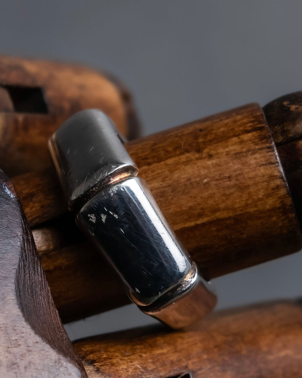 "GUCCI" Bamboo motif design silver 925 ring